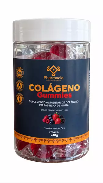 Gomas de colágeno sabor frutas vermelhas