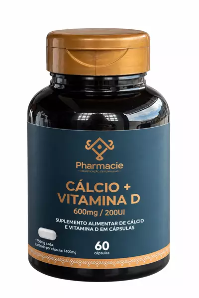 Cálcio + vitamina D 30 cápsulas
